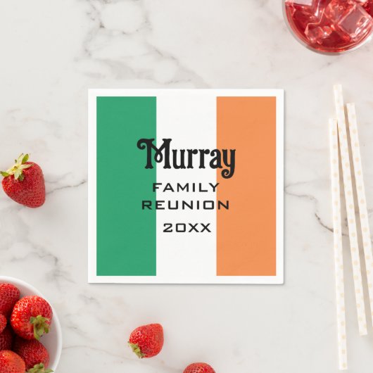 Irish Name Name Name Custom Serviette (Beispiel)