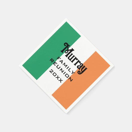Irish Name Name Name Custom Serviette (Ecke)