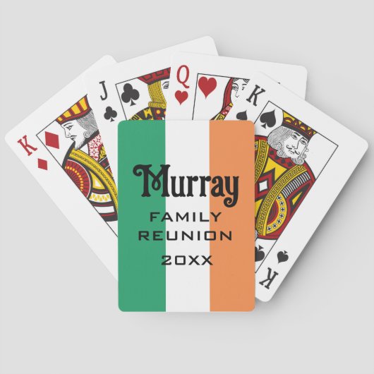 Irish Name Name Name Custom Spielkarten (Rückseite)