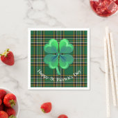 Irish National Kariert mit Kleeblatt Paper Napkin Serviette (Beispiel)