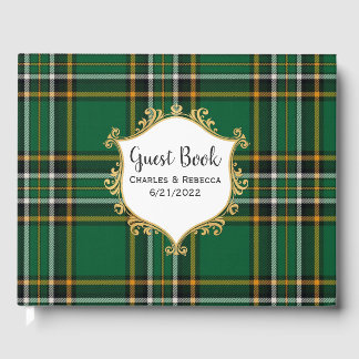 Irish National Kariert Wedding Gästebuch