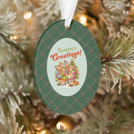 Irish National Original Tartan Christmas Ornament (Baum)