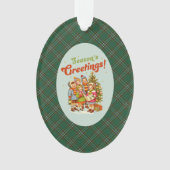 Irish National Original Tartan Christmas Ornament (Vorderseite)