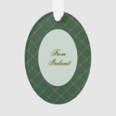 Irish National Original Tartan Christmas Ornament (Rückseite)