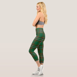 Irish National Tartan Capri Leggings