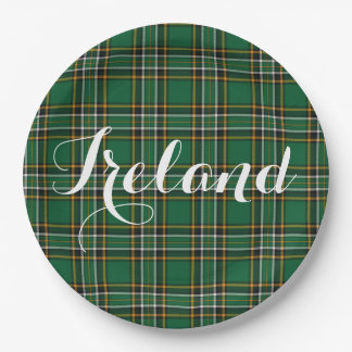 Irish National Tartan & Customizable Text Pappteller