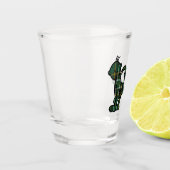 Irish National Tartan Kiss Mein irischer Hintern Schnapsglas (Links)