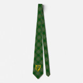 Irish National Tartan Necktie mit Harp Krawatte (Vorderseite)