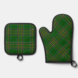 Irish National Tartan Ofen Mitt Ofenhandschuh & Topflappen-Set