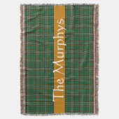 Irish National Tartan Personalisiert Decke (Vorderseite Vertikal)