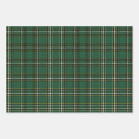 Irish National Tartan Wrapping Paper Sheets Geschenkpapier Set (Vorderseite 3)