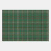 Irish National Tartan Wrapping Paper Sheets Geschenkpapier Set (Vorderseite)
