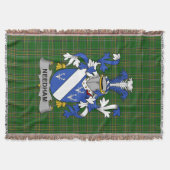Irish Needham oder O_Nee Coat of Arms Familienwapp Decke (Vorderseite)