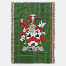 Irish Nesbitt Coat of Arms Familienwappen Irland Decke