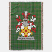 Irish Netterville oder Netterfield Coat of Arms Fa Decke (Vorderseite Vertikal)