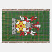 Irish Netterville oder Netterfield Coat of Arms Fa Decke (Vorderseite)