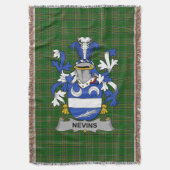 Irish Nevins oder McNevins Coat of Arms Family Cre Decke (Vorderseite Vertikal)