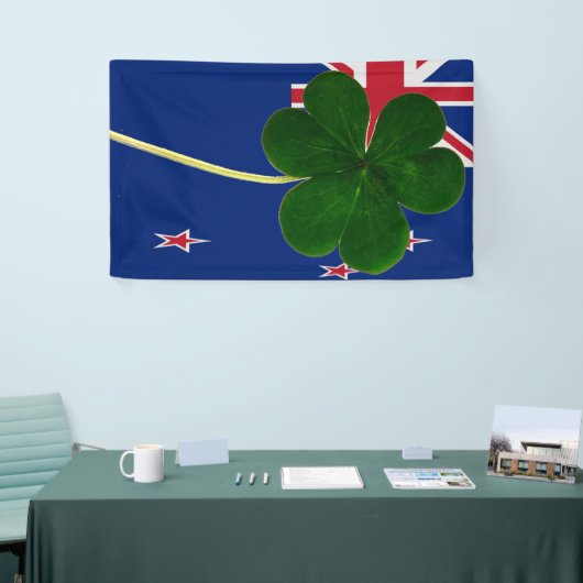 Irish New Zealand Flag Kleeblatt Clover St Patrick Banner (Messeveranstaltung)