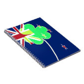 Irish New Zealand Flag Kleeblatt Clover St Patrick Notizblock (Rechte Seite)