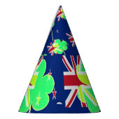 Irish New Zealand Flag Kleeblatt Clover St Patrick Partyhütchen (Links)