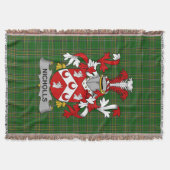 Irish Nicholls oder Nichols Coat of Arms Family Cr Decke (Vorderseite)