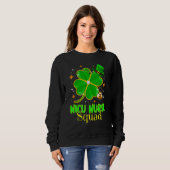 Irish NICU Nurse Shamrock Squad Stethoscope St Pat Sweatshirt (Vorne ganz)