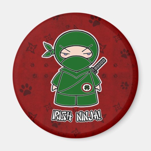 Irish Ninja! In Red Magnet (Vorne)