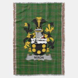 Irish Nixon Coat of Arms Familienwappen Irland Decke
