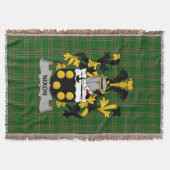 Irish Nixon Coat of Arms Familienwappen Irland Decke (Vorderseite)