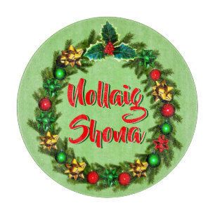 Irish Nollaig Shona Frohe Weihnachten Schneidebrett