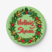 Irish Nollaig Shona Frory Christmas 7" Pappteller (Vorderseite)