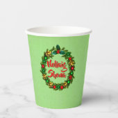 Irish Nollaig Shona Frory Christmas Pappbecher (Vorderseite)