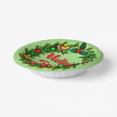 Irish Nollaig Shona Frory Christmas Pappteller (Gewinkelt)