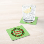 Irish Nollaig Shona Frory Christmas Rechteckiger Pappuntersetzer (Vor Ort)