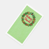 Irish Nollaig Shona Frory Christmas Serviette (Ecke)