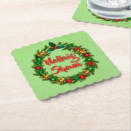 Irish Nollaig Shona Frory Christmas Untersetzer