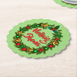 Irish Nollaig Shona Frory Christmas Untersetzer