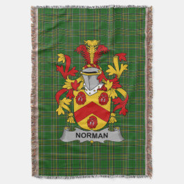 Irish Norman Coat of Arms Familienwappen Irland Decke