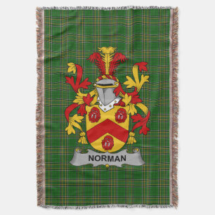 Irish Norman Coat of Arms Familienwappen Irland Decke
