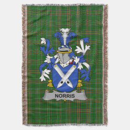 Irish Norris Coat of Arms Familienwappen Irland Decke
