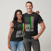 Irish NORTON Family American Flag Ireland Flag T-Shirt (Unisex)
