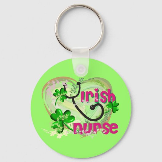 Irish Nurse Key Chain Schlüsselanhänger (Vorderseite)