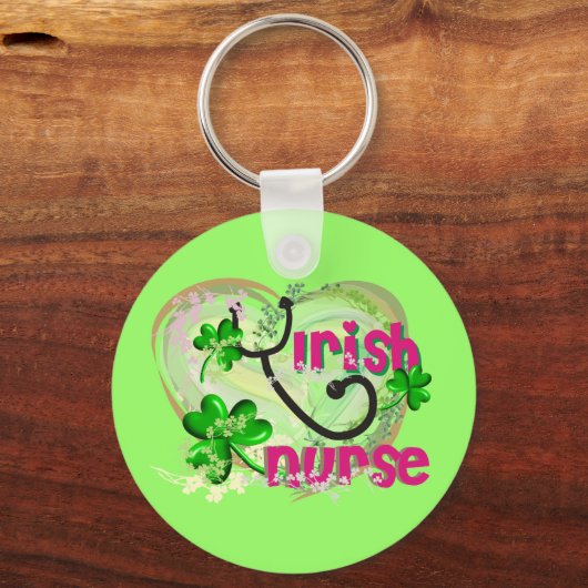 Irish Nurse Key Chain Schlüsselanhänger (Vorderseite)