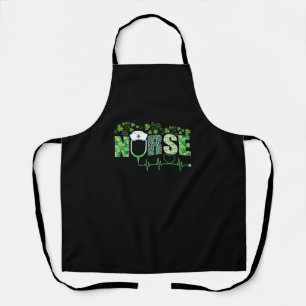 Irish Nurse Kleeblatt Stethoscope St Patrick's Day Schürze