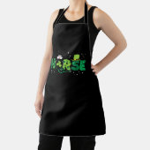 Irish Nurse Stethoscope Scrub St Patricks Day Nurs Schürze (InSitu)