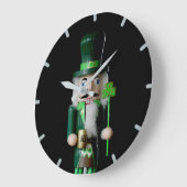 Irish Nutcracker Große Wanduhr (Winkel)