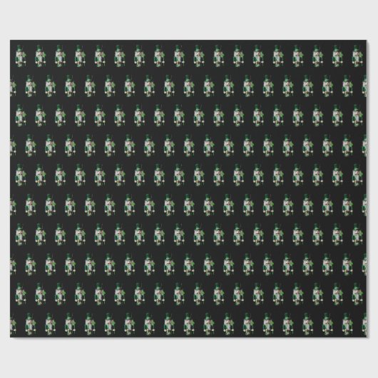 Irish Nutcracker Pattern  Geschenkpapier (Flach)