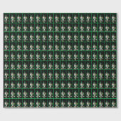 Irish Nutcracker Pattern Geschenkpapier (Flach)