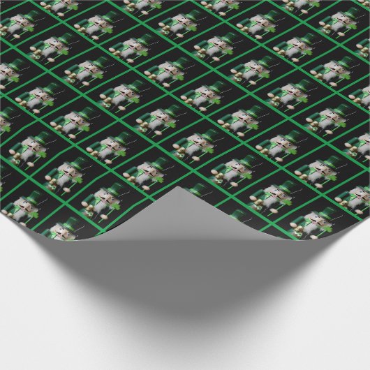 Irish Nutcracker Pattern Geschenkpapier (Ecke)
