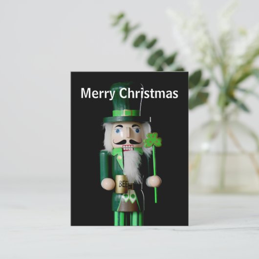 Irish Nutcracker Postkarte (Stehend Vorderseite)